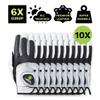 HIRZL Trust Control 2.0 Golf Gloves, All Weather Mens Golf Glove, White/Black, Kangaroo Leather Palm, Cabretta Leather Backhand, Trusted by Pros, Sweat Free, Ultimate Grip view 3