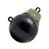 Extreme Max 3006.6891 Coated Ball-with-Fin Downrigger Weight - 10 lbs. with Silver Flash view 1