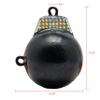 Extreme Max 3006.6891 Coated Ball-with-Fin Downrigger Weight - 10 lbs. with Silver Flash view 4