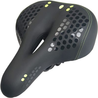DULASP Bike Seat Cushion, Memory Foam Bicycle Saddle, Waterproof Bicycle Seat with LED Taillights