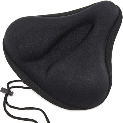 DULASP Bike Seat Cushion, Foam & Gel Padded Exercise Bike Seat Cushion for Women and Man, Comfortable Large Wide Bike Seat Cover