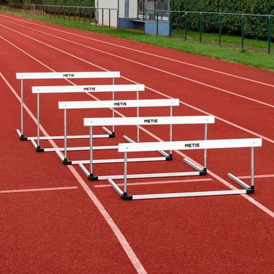 METIS Alloy Hurdles [Junior/Senior] - Adjustable Track and Field Equipment | Packs of 1, 5 or 10 (Pack of 1, Junior)