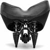 DULASP Bike Seat Oversized Bicycle Saddle Most Comfortable Replacement Bicycle Saddle Wide Soft Padded Bike Saddle for Bike view 4