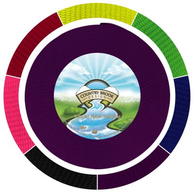 Country Brook Design - 1 Inch Purple Climbing Spec Tubular Nylon Webbing, 100 Yards