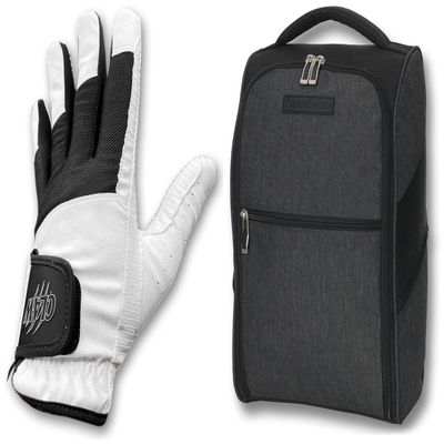CaddyDaddy Claw MAX Golf Glove for Men & Premium Golf Shoe Bag