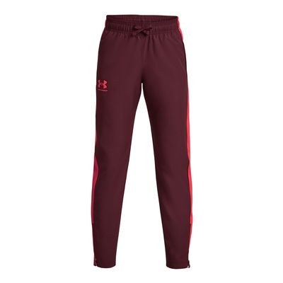Under Armour Boys Sportstyle Woven Pants, (600) Dark Maroon/Beta/Beta, Medium