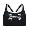 Under Armour Girls Mid Impact Crossback Graphic Bra, (601) Dark Maroon / /, Youth Medium view 1