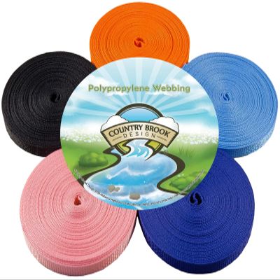 Country Brook Design - 1/2 Inch 10 Yards of 5 Colors Polypro Webbing #2
