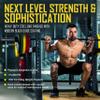 ZIVA Performance 7-Foot Olympic Barbell - Multipurpose Premium Olympic Weight Power Lifting Bar for Strength Training  Fits 2" Plates - Knife Edging Knurled Grip, 2 Set Needle Bearings  1000 lb tested (Black) view 3