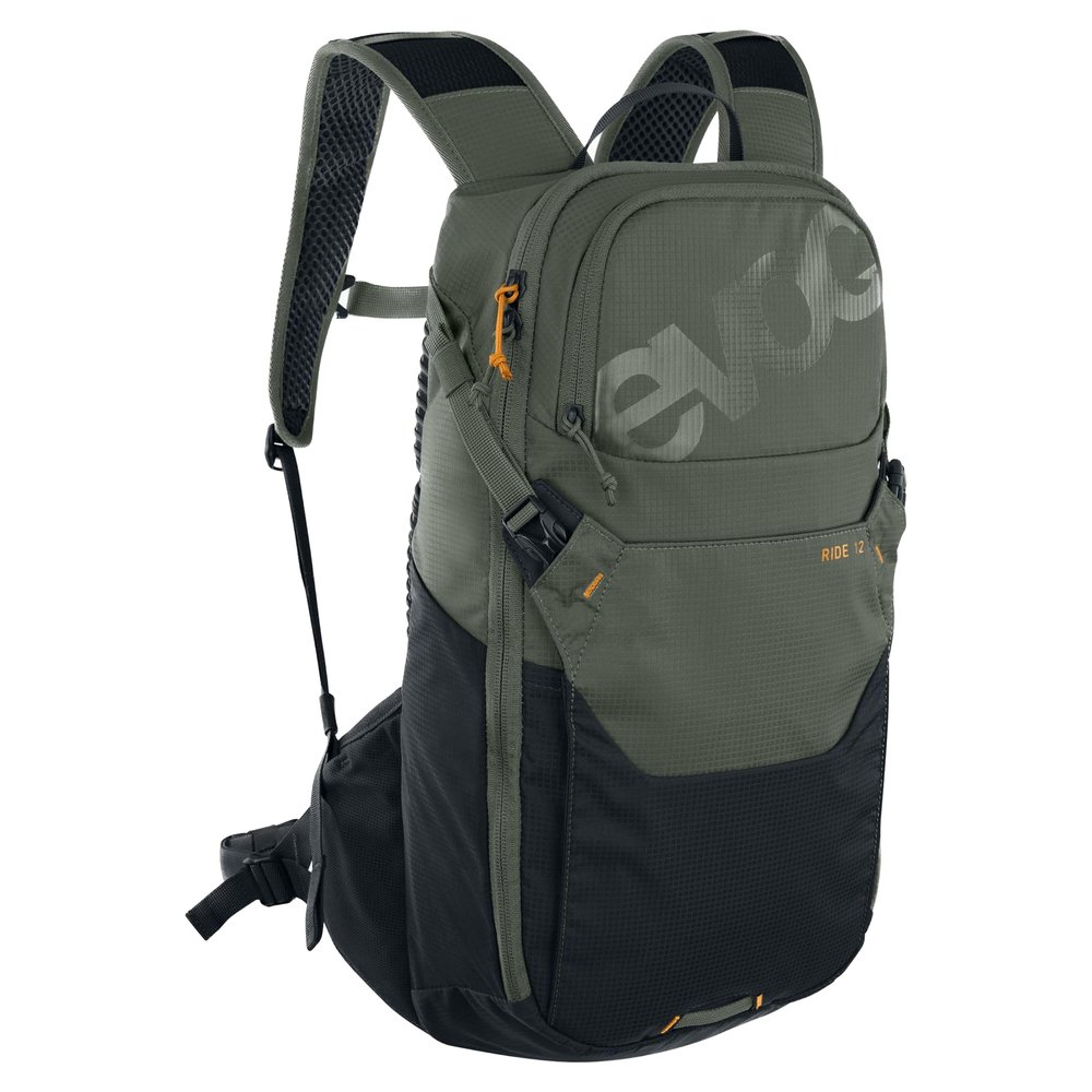 EVOC Unisex Ride 8 Luggage- Carry-On Luggage (pack of 1), Dark Olive - Black, One Size, Backpack