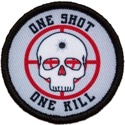 One Shot One Kill Embroidered Patch