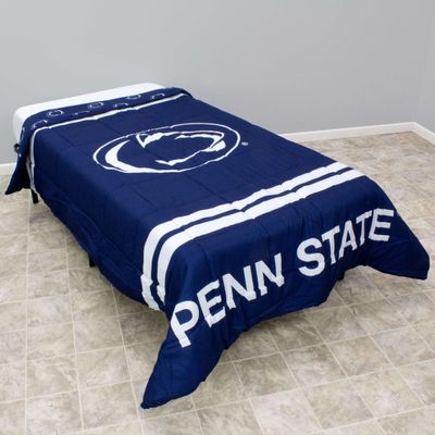 College Covers Everything Comfy Penn State Nittany Lions Reversible Big Logo Soft and Colorful Comforter, Full