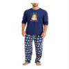 Family Pajama Mens Christmas Bah Humbug Dog Pajama Set Large