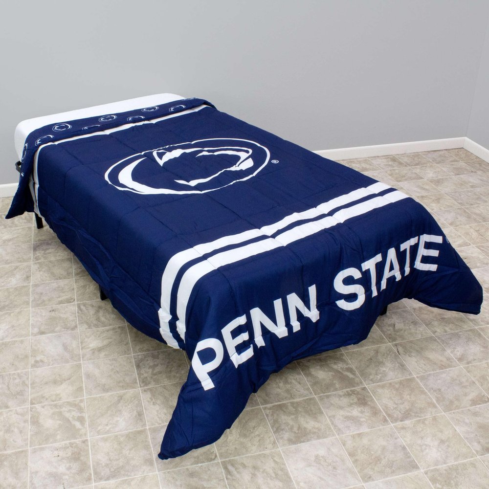 College Covers Everything Comfy Penn State Nittany Lions Reversible Big Logo Soft and Colorful Comforter, Twin