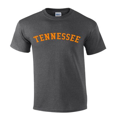 Mens Tennessee Tshirt TN Team Color Short Sleeve T-Shirt Graphic Tee-Heather Grey-5xl