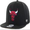 47 Chicago Bulls Mens Womens No Shot Captain Adjustable Snapback Black Team Color Logo Hat view 1