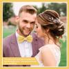 PAFUWEI Men's Pre-Tied Bow Tie, Tux Bowtie Solid Color Neck Bow Ties Adjustable Length Formal Satin Bow Tie for Wedding Party (Polyester, Cream) view 4