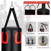 GYMAX Punching Bag Set, 56lbs Prefilled Heavy Duty Boxing Bag for Adults with 12OZ Punching Gloves & Two 95" Hand Wraps, 360Hanging Kick Punching Bag for MMA Karate view 2