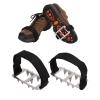 Snow Ice Crampons, Crampons Shoes Chain Bundled Adjustable Non Slip 2PCS Ergonomic for Fishing view 2