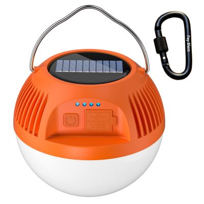 Fay Bless Lanterns for Power Outages | Camping Lantern | Led Solar Lantern | Emergency Lantern | Work Time 6-10H | Waterproof (Orange,M 110 * 100cm)