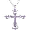 Alilang Womens Clear Crystal Rhinestones Celtic Holy Cross Pendant Necklace, Laver view 1
