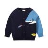 Kids Toddler Baby Boys Autumn Winter Cotton Long Sleeve Shark Fish Cardigan Coat Boys Sweat Shirt (A, 5-6 Years) view 1