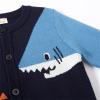 Kids Toddler Baby Boys Autumn Winter Cotton Long Sleeve Shark Fish Cardigan Coat Boys Sweat Shirt (A, 5-6 Years) view 2