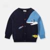 Kids Toddler Baby Boys Autumn Winter Cotton Long Sleeve Shark Fish Cardigan Coat Boys Sweat Shirt (A, 5-6 Years) view 4
