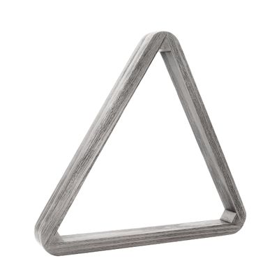 GSE Games & Sports Expert Deluxe Heavy Duty Solid Wood Billiard 8-Ball Triangle or 9-Ball Diamond Pool Ball Racks for 2-1/4" Pool Balls (Brushed Grey Triangle Rack)