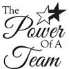 Personalized Power of Team Plaque Award, 8"x6" Blue Color Printed Metal Recognition Trophy Award Prime view 2