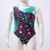 Moily Kids Girls 2 Piece Athletic Outfit Gymnastics Dance Leotard with Booty Shorts Tracksuit Swimwear Type B-Starry Black 3-4 view 3