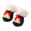 Baby Socks Christmas Socks Toddler Boys Girls Children Socks Soft Sole Non Slip Touched by (Navy, 0-1 Years Infant) view 1