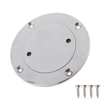 3"(78mm) /4"(102mm) Boat 316 Stainless Steel Deck Plate Waterproof/Access Cover/Deck Plate/Hatch Cover Marine Hardware Fittings with Fasterners (Inside Diameter: 3"(78mm))