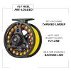 SF Large Arbor Fly Fishing Reel 7/8wt Aluminum Alloy Body Die-Cast Matt Black Pre-Loaded Fly Reel with Line Combo Fluorescent Yellow Fly Line view 2