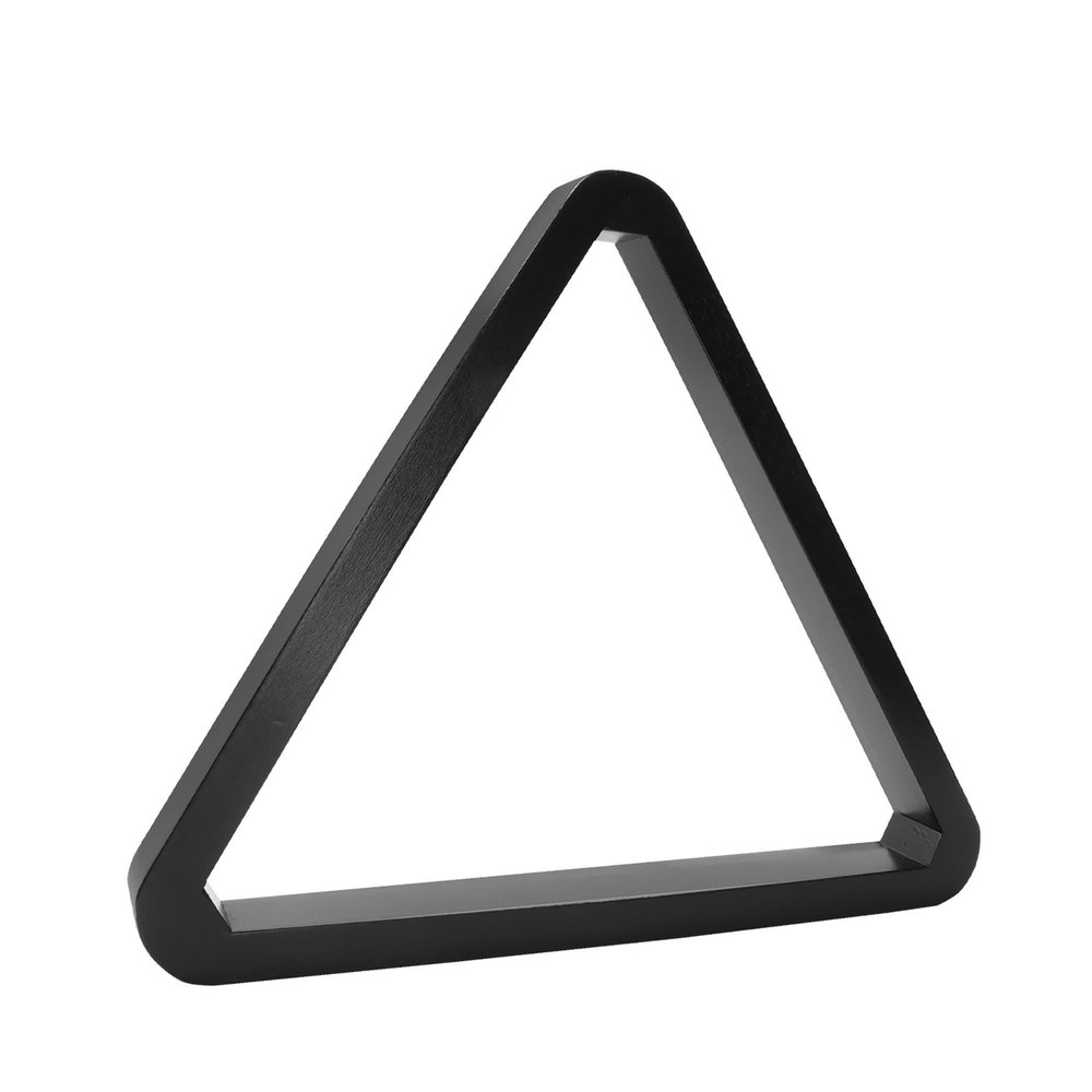 GSE Games & Sports Expert Deluxe Heavy Duty Solid Wood Billiard 8-Ball Triangle or 9-Ball Diamond Pool Ball Racks for 2-1/4" Pool Balls (Black Triangle Rack)