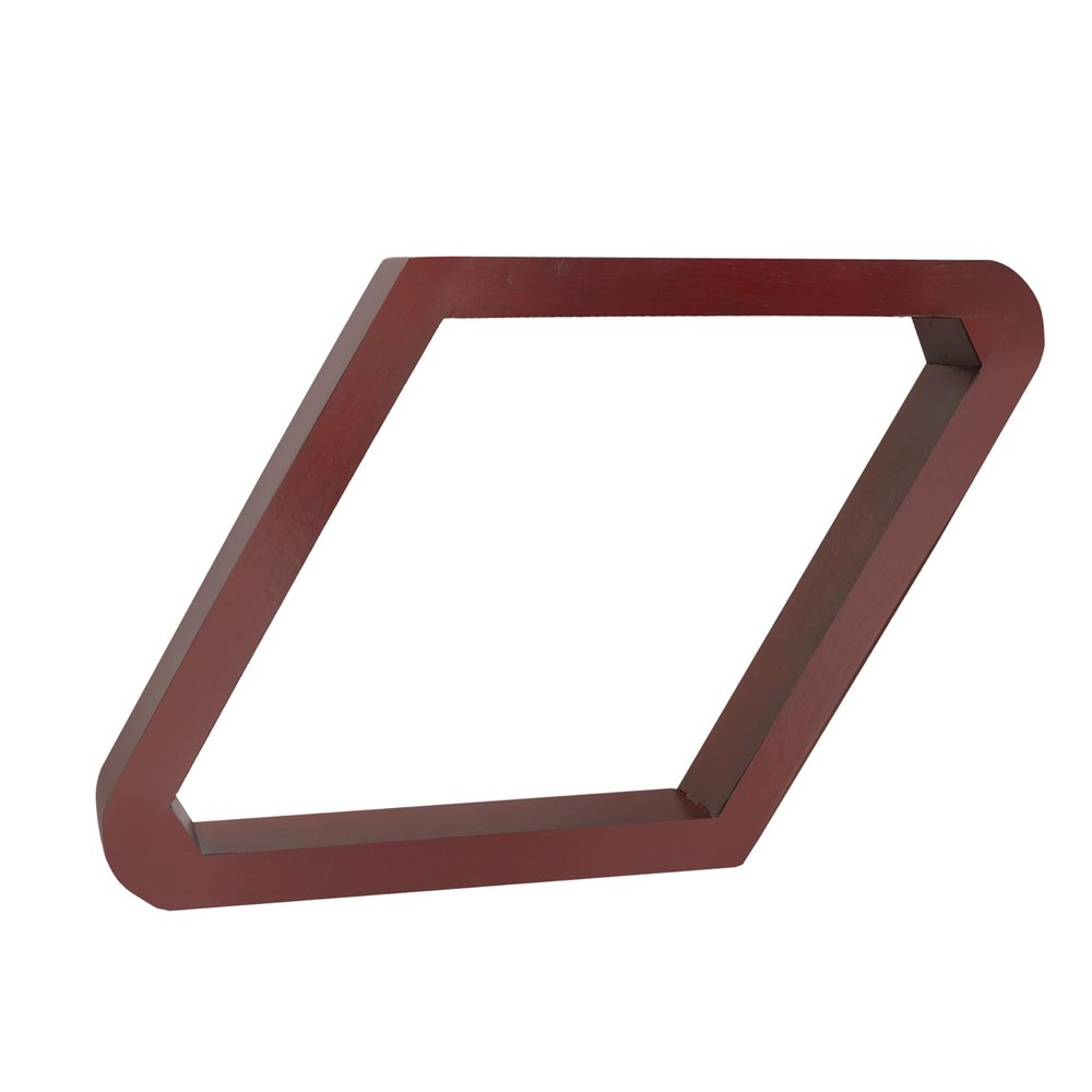 GSE Games & Sports Expert Deluxe Heavy Duty Solid Wood Billiard 8-Ball Triangle or 9-Ball Diamond Pool Ball Racks for 2-1/4" Pool Balls (Mahogany Diamond Rack)