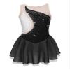 winying Girls Figure Ice Skating Dress Sparkling Shiny Sleeveless Dance Dress Gymnastics Leotard Competition Costume Black B 16 Years view 1