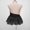 winying Girls Figure Ice Skating Dress Sparkling Shiny Sleeveless Dance Dress Gymnastics Leotard Competition Costume Black B 16 Years view 4
