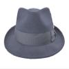 Bigalli Quick Step Wool Felt Dress Fedora, Dark Grey, Medium. view 3