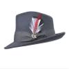 Bigalli Quick Step Wool Felt Dress Fedora, Dark Grey, Medium. view 4