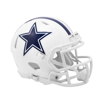 Riddell Cowboys 2022 Alternate On-Field Revolution Speed Mini Football Helmet White
