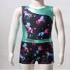 Daenrui Kids Girls Printed Splice Gymnastics Leotards with Shorts Set Ballet Dance Unitard Workout swimsuit Dark 8 Years view 4