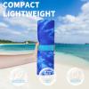 2 Pack Lightweight Thin Beach Towel Oversized 71"x32" Big Extra Large Microfiber Sand Free Towels for Adult Quick Dry Travel Camping Beach Accessories Vacation Essential Gift Blue Tie Dye Turtle view 2