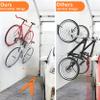 WALMANN 2 Pack Bike Pedal Hanger Wall Mount, Heavy Duty Horizontal Bike Rack for Garage Wall, Bike Display Stand for Home Holds Up to 70 LBS view 3
