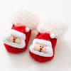 Baby Socks Christmas Socks Toddler Boys Girls Children Socks Soft Sole Non Slip Touched by (Red, 1-3 Years Infant) view 2