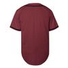 TKJPYWYH Blank Baseball Jersey Button Down Shirts,Men's Hip Hop Plain Short Sleeve Sports T Shirts S-3XL (#Burgundy, XX-Large) view 3