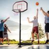 Goplus Portable Basketball Hoop Outdoor, 6.5FT- 10FT Height Adjustable Basketball Stand with Wheels, 44Inch Backboard, Fillable Base, Indoor Outdoor Basketball Goal System for Adults view 2