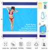 BYDOLL Beach Blanket 10'X9' Waterproof Sandproof Suits1-8 Adults Oversized Lightweight Large Blanket Picnic Mat for Beach Sand Free Travel Camping Hiking Picnic view 2