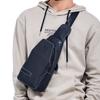 Leather Sling Bag Crossbody Daypack for Men Women Outdoor Travel Camping Hiking Casual Shoulder Chest Pack Pouch (#03Black) view 2