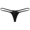 Daenrui Men's Mesh Sheer See Through Low Rise G-String T-Back Micro Mini Thongs Bikini Briefs Underwear Black Medium view 3